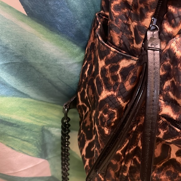Victorias Secret Leopard Backpack with chain detail main image 4